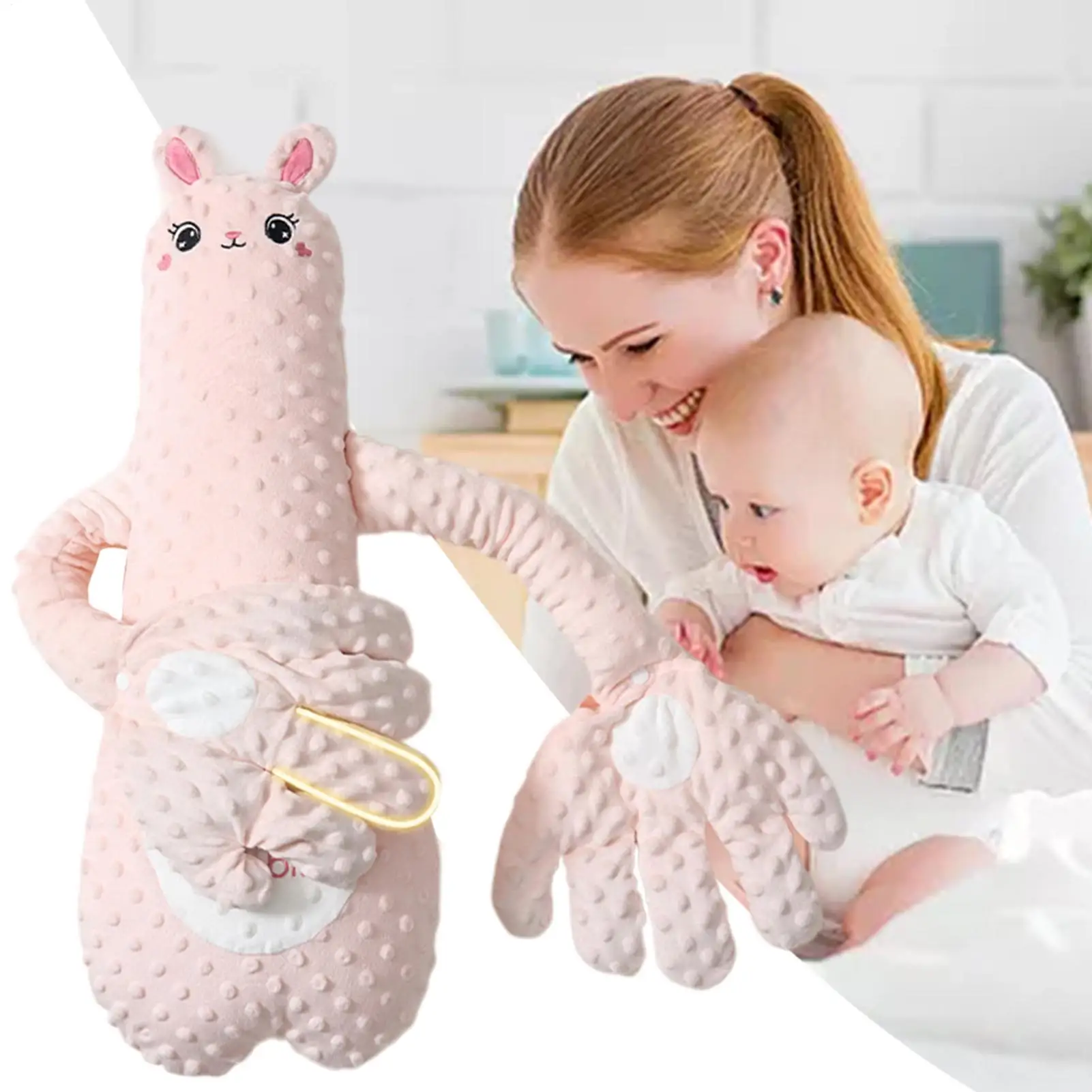 1pc Cartoon Baby Soothing Pillow Remote Control Tapping Soothes Palm Pillow Baby Sleeping Pillow for Newborns Patting Doll