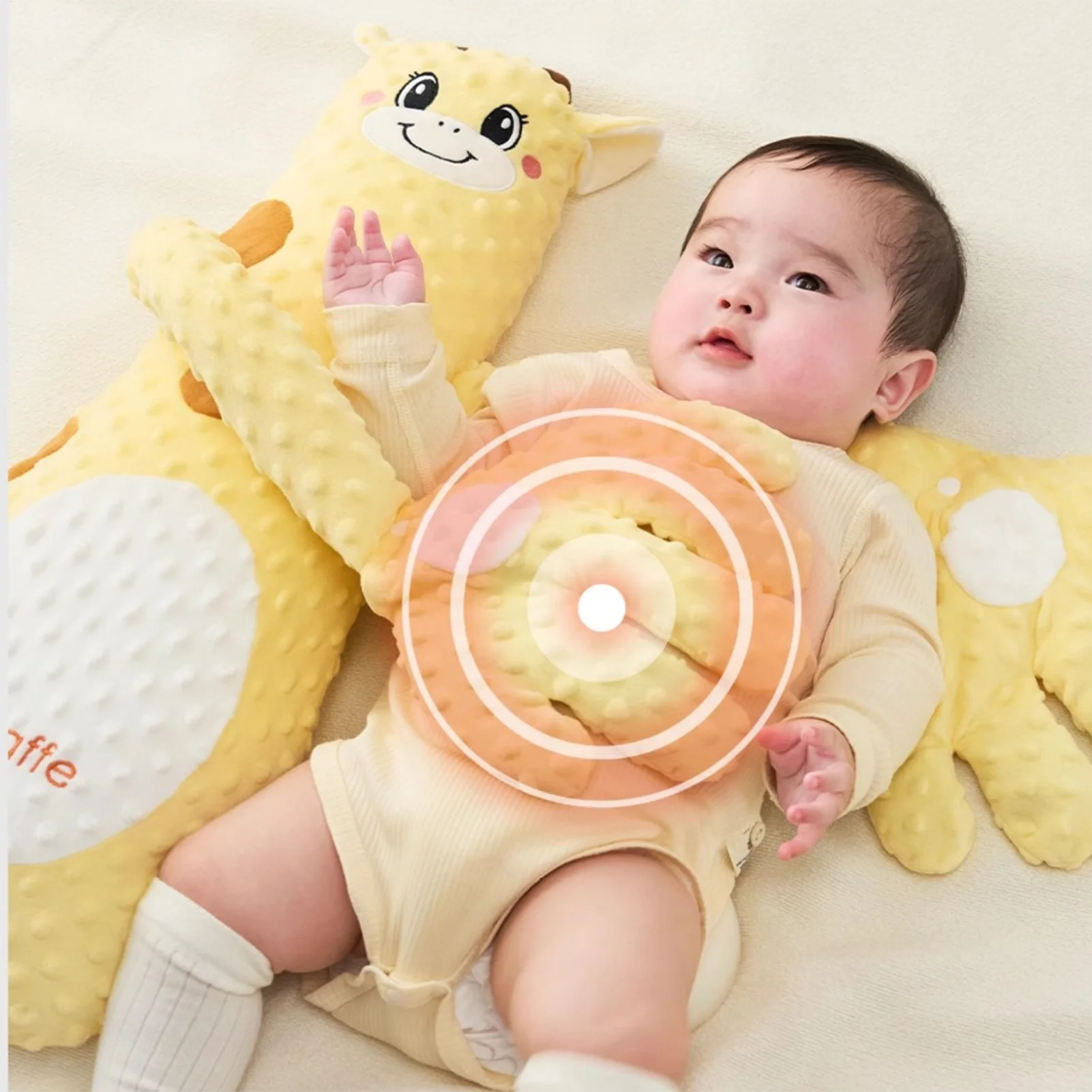 1pc Cartoon Baby Soothing Pillow Remote Control Tapping Soothes Palm Pillow Baby Sleeping Pillow for Newborns Patting Doll