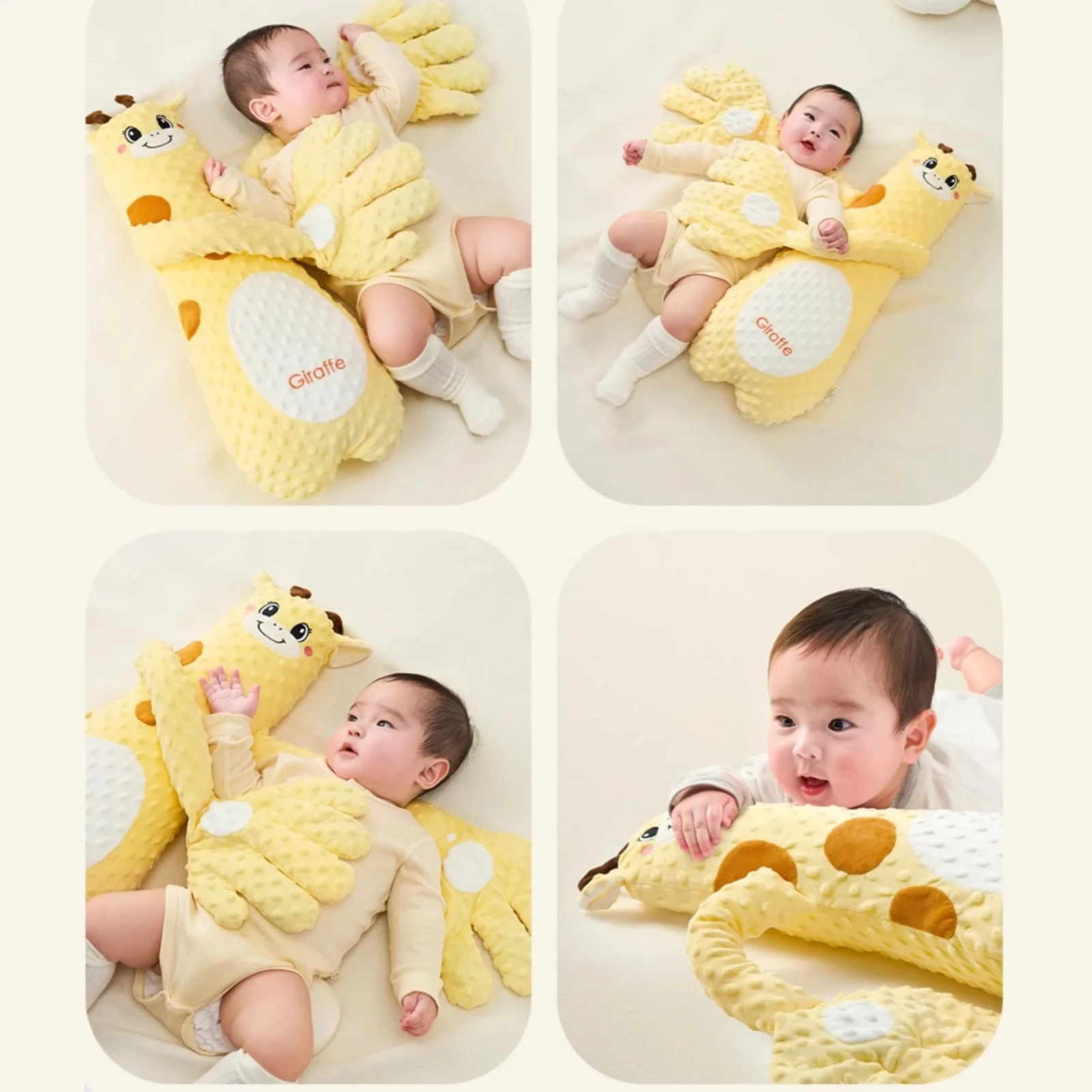 1pc Cartoon Baby Soothing Pillow Remote Control Tapping Soothes Palm Pillow Baby Sleeping Pillow for Newborns Patting Doll
