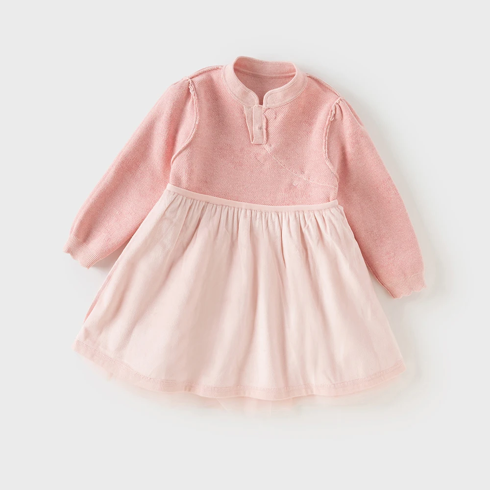 Dave Bella Princess Dress for Girls Baby Autumn Winter Children 's Long Sleeved Charm Gentle Cute Floral Dress Party DB4254522