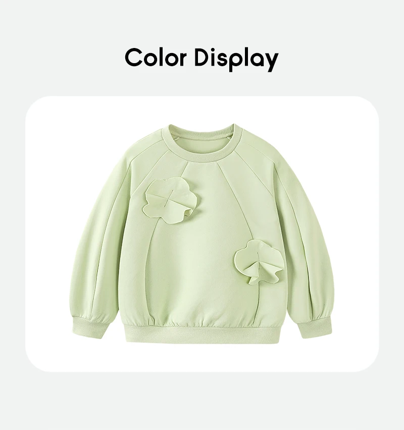 Mini Bala Girls' Sweatshirt 2025 New Spring Children Long Sleeve Baby Top