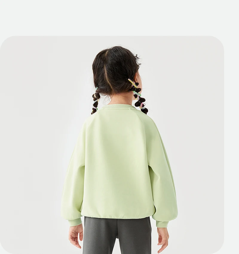 Mini Bala Girls' Sweatshirt 2025 New Spring Children Long Sleeve Baby Top