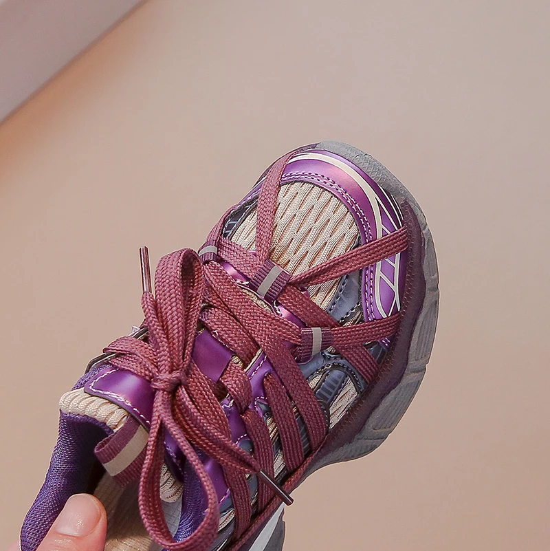 Children's Sneakers Chunky 2024 New Girls Basketball Shoes Fashion Versatile Kids Causal Boys Sports Shoes for School Breathable