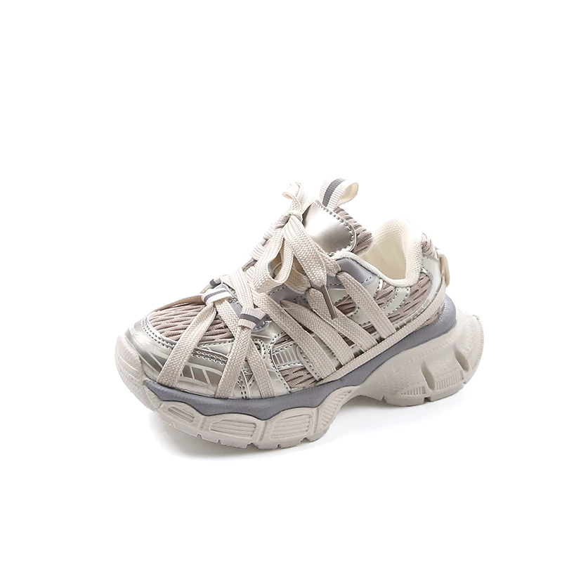 Children's Sneakers Chunky 2024 New Girls Basketball Shoes Fashion Versatile Kids Causal Boys Sports Shoes for School Breathable