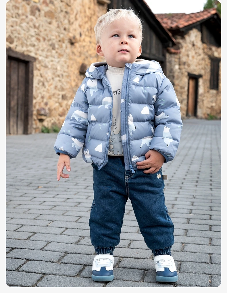 Dave Bella Children's Pants 2023 New Autumn Winter Boys Cowboy Cool Casual Fashion Loose Warm Party Outdoor Sport DB4237992