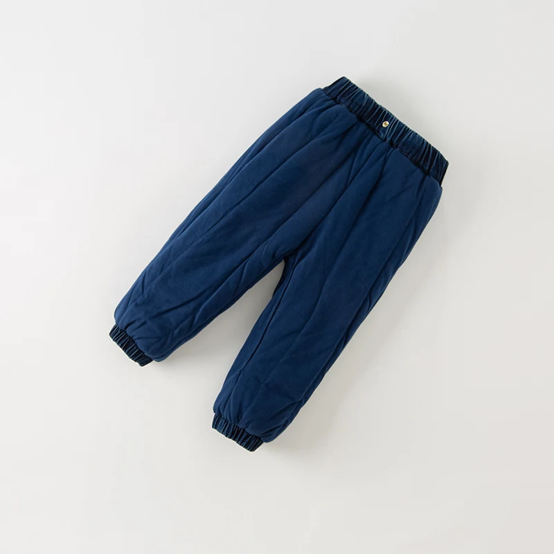 Dave Bella Children's Pants 2023 New Autumn Winter Boys Cowboy Cool Casual Fashion Loose Warm Party Outdoor Sport DB4237992