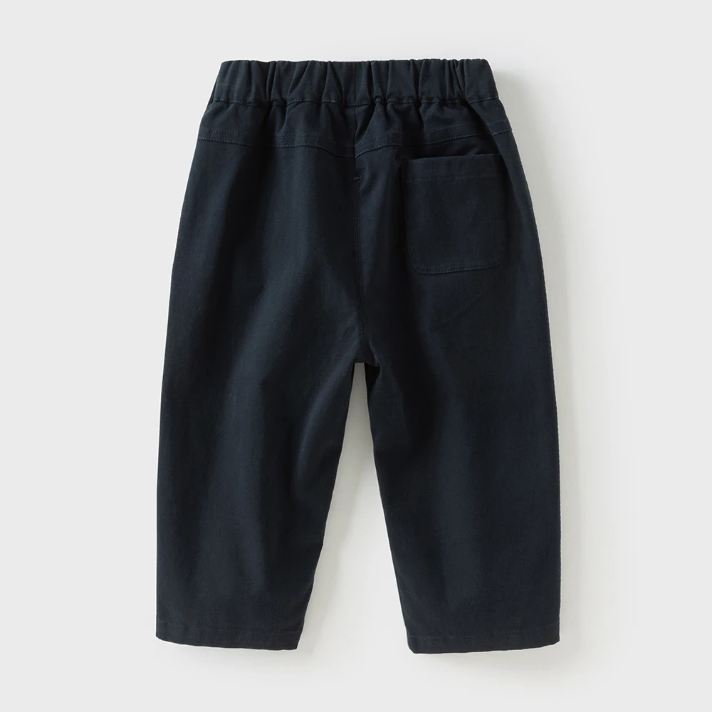 Dave Bella Children's Autumn Spring Pants Boys Elastic Waist Straight Pants Casual Sports Pocket Jogger Trousers DB3252500