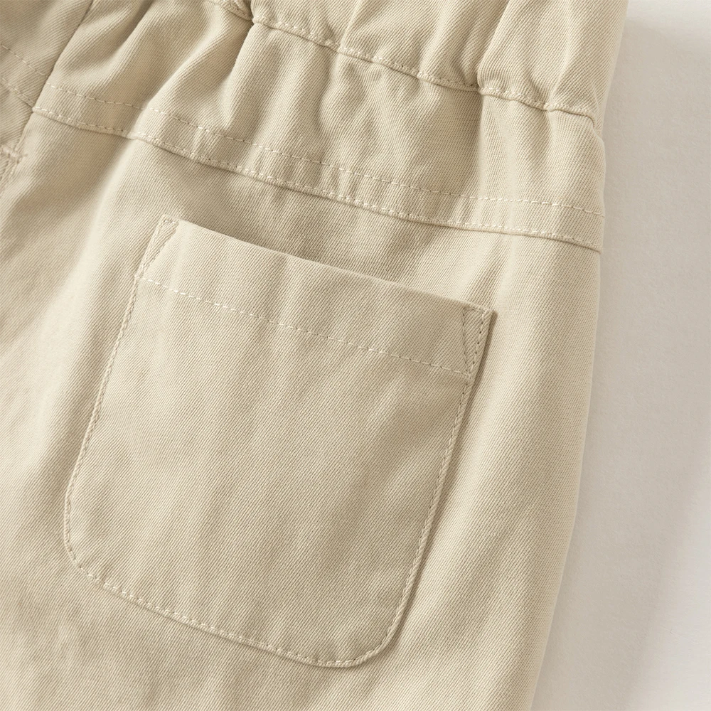 Dave Bella Children's Autumn Spring Pants Boys Elastic Waist Straight Pants Casual Sports Pocket Jogger Trousers DB3252500