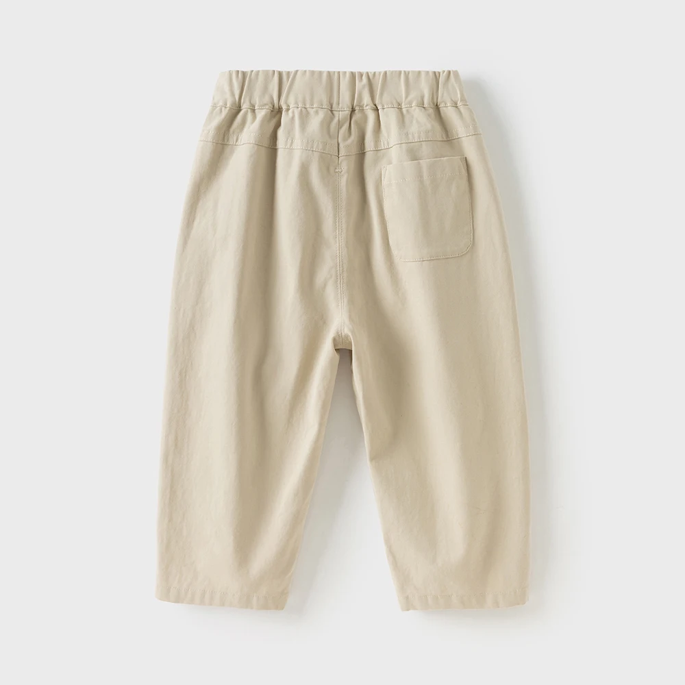 Dave Bella Children's Autumn Spring Pants Boys Elastic Waist Straight Pants Casual Sports Pocket Jogger Trousers DB3252500