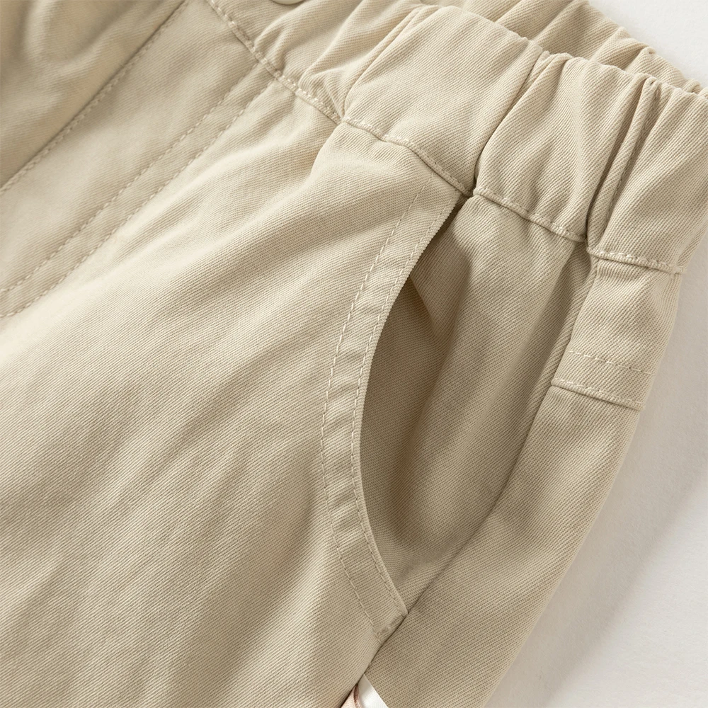 Dave Bella Children's Autumn Spring Pants Boys Elastic Waist Straight Pants Casual Sports Pocket Jogger Trousers DB3252500