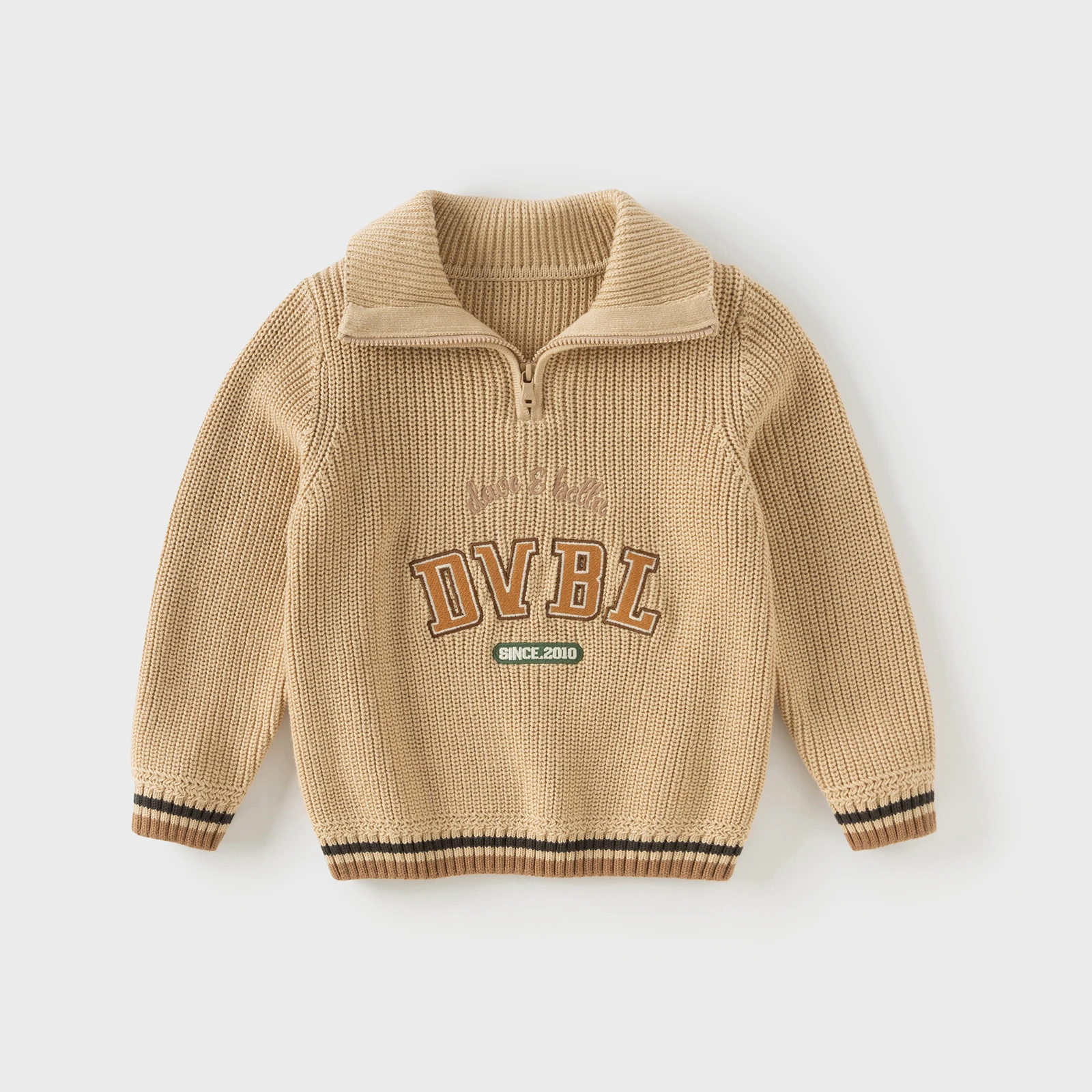 Dave Bella Autumn Spring Pullover Sweater for Boys Knitted Sweater Children Polo Outerwear Coat Kids Clothes DB4253758