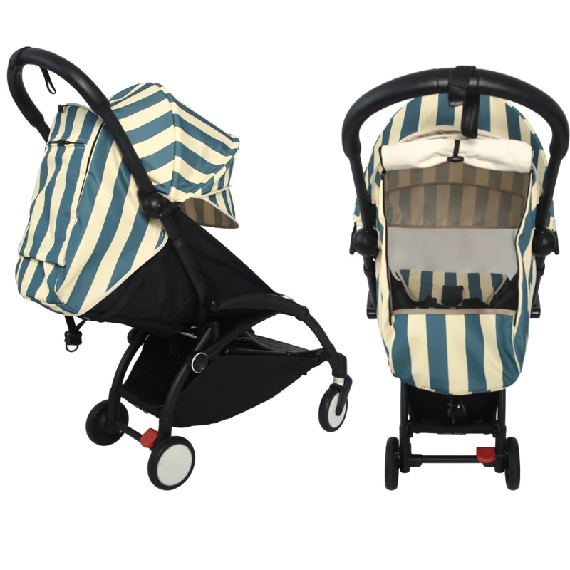 4pcs/set Stroller Accessories 175° Sunshade &Seat Cushion Sets Fit for Yoyo Yoyo2 Yoyo3 Yoya Waterproof UV-Protector