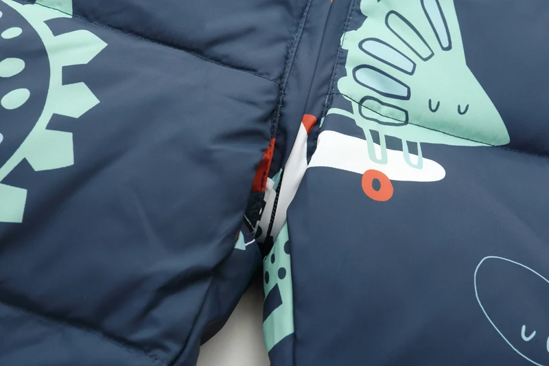 Winter Jackets for Kids Snowsuits Girl Duck Down Coat Boy Fur Collar Outerwear Children Suits Dinosaur Overalls Baby Jumpsuits