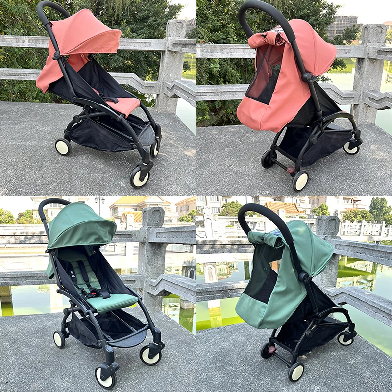 New Update 175° Canopy Cover Kit Seat Cushion Sunshade With Mesh Stroller Accessories For Yoya/ YOYO Pram Replace Seat Mattress