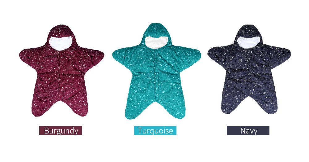 New Arrival Starfish Baby Sleeping Bag Winter Baby Sleep Sack Warm Baby Blanket Swaddle Sleepsacks