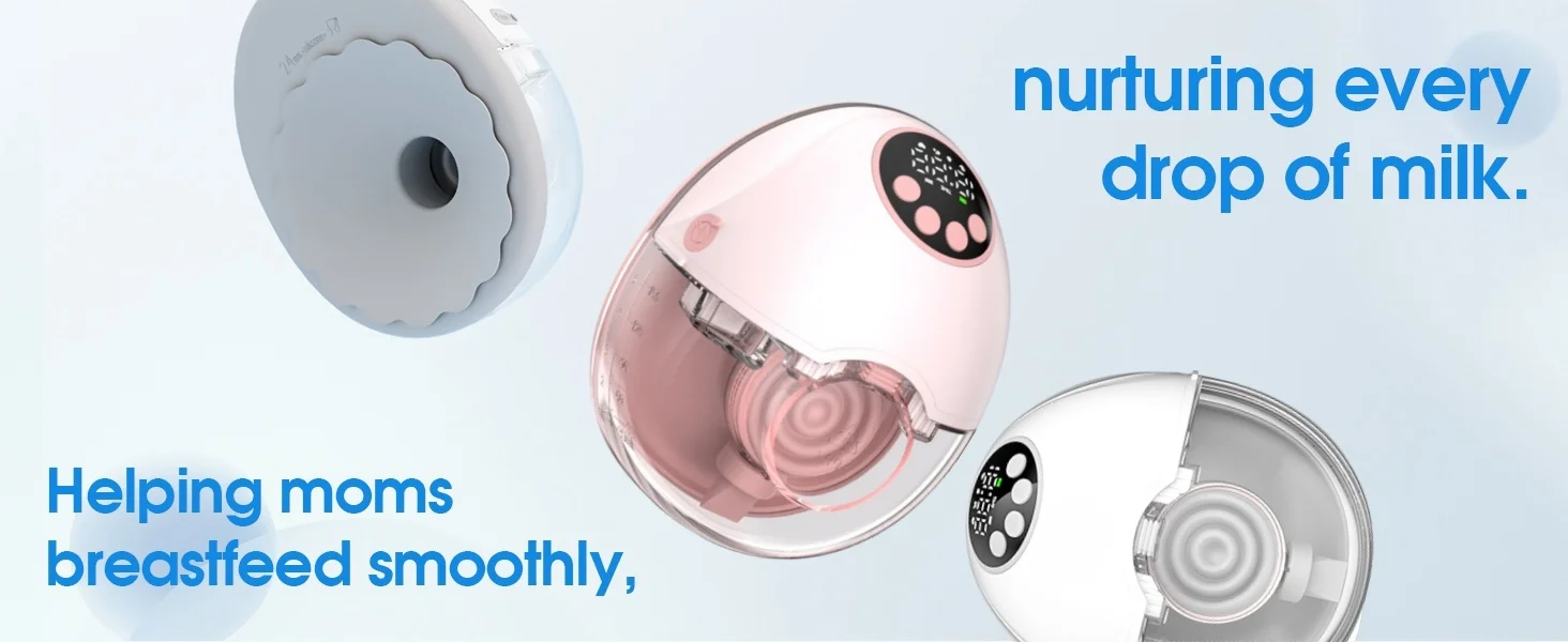 Upgrade Breast Pump Electric Handsfree BPA Free With Heating &UV Sterilize Lid Optional Silent Wireless Wearable Breastmilk Pump