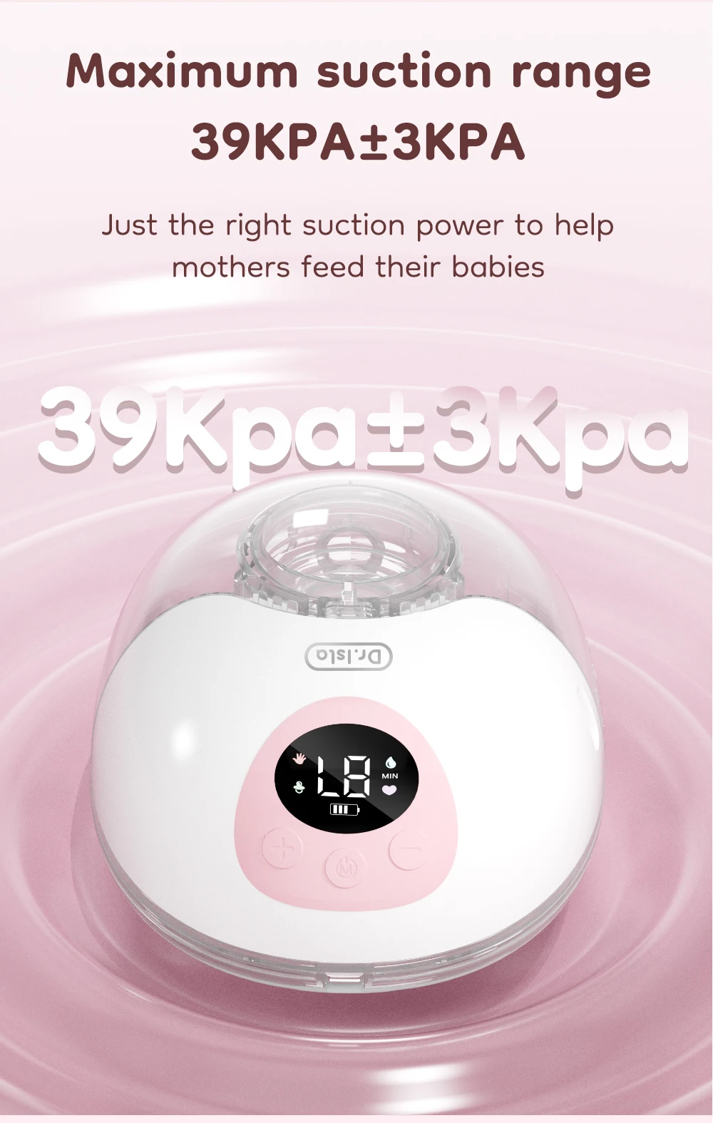 MAMIJOY Wearable Electric Breast Pump 4 Modes 36 Suction Levels Hands Free 35dB Low Noise Breast Pumps Breastfeeding EB50&EB50D