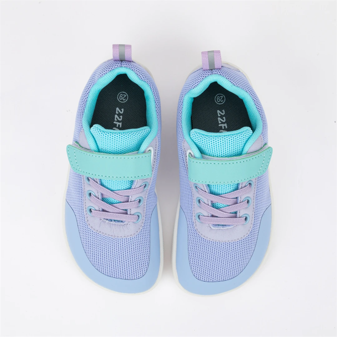 ZZFABER Kids Barefoot Shoes Soft Casual Shoes for Girls Boys Breathable Mesh Sports Sneakers Outdoor Flexible Shoes