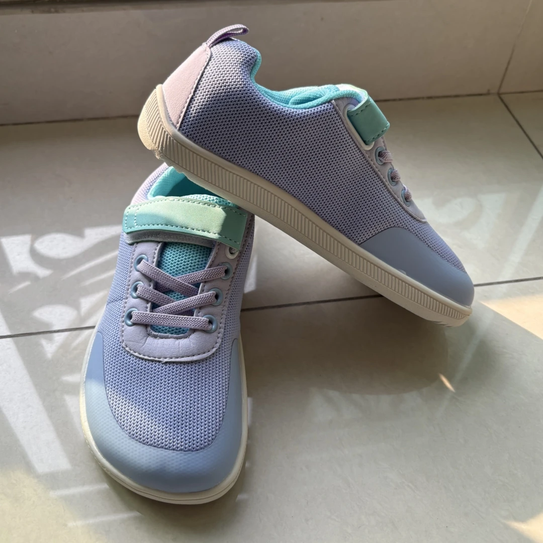 ZZFABER Kids Barefoot Shoes Soft Casual Shoes for Girls Boys Breathable Mesh Sports Sneakers Outdoor Flexible Shoes