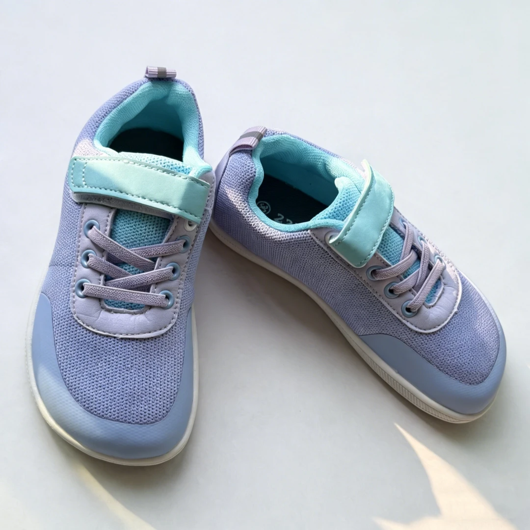 ZZFABER Kids Barefoot Shoes Soft Casual Shoes for Girls Boys Breathable Mesh Sports Sneakers Outdoor Flexible Shoes