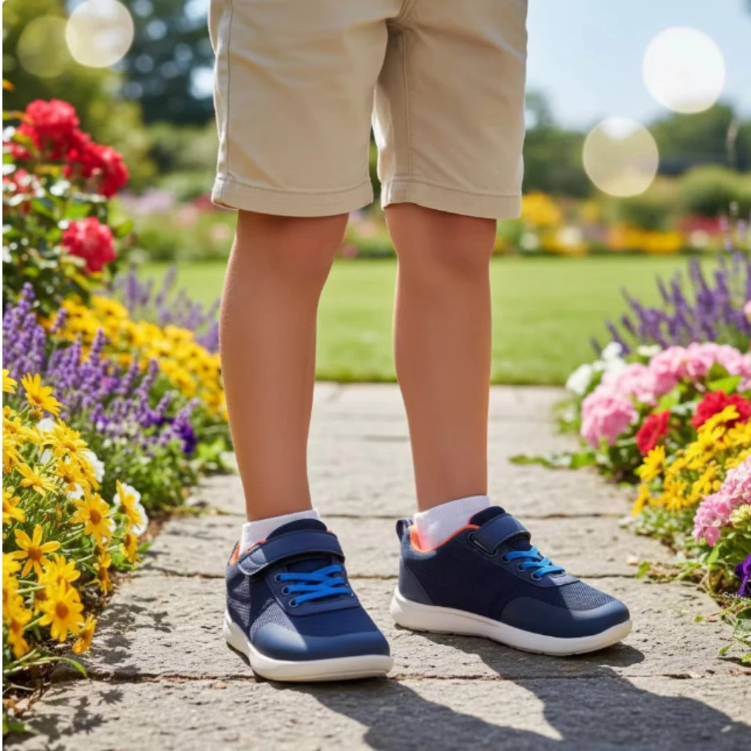 ZZFABER Kids Barefoot Shoes Soft Casual Shoes for Girls Boys Breathable Mesh Sports Sneakers Outdoor Flexible Shoes