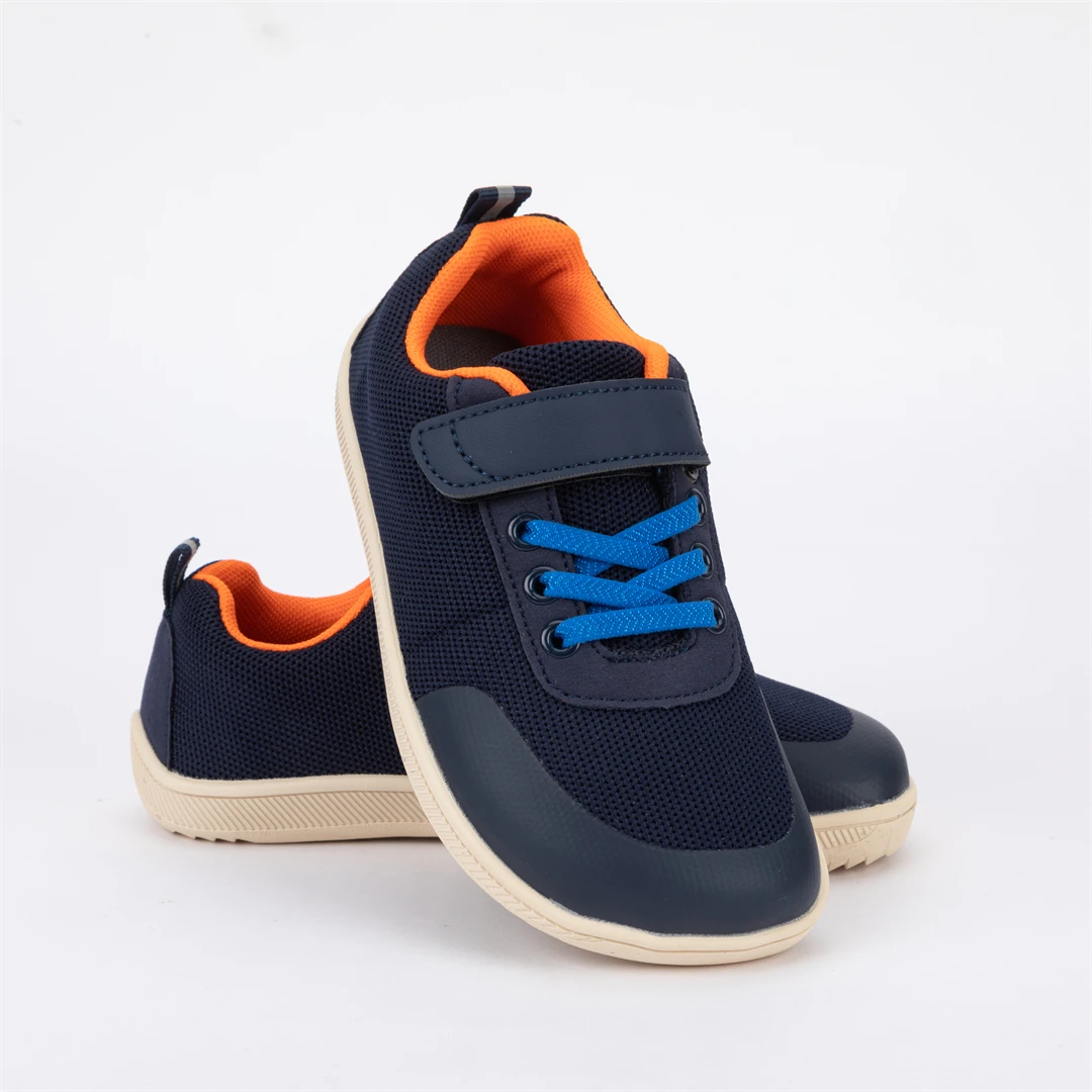 ZZFABER Kids Barefoot Shoes Soft Casual Shoes for Girls Boys Breathable Mesh Sports Sneakers Outdoor Flexible Shoes