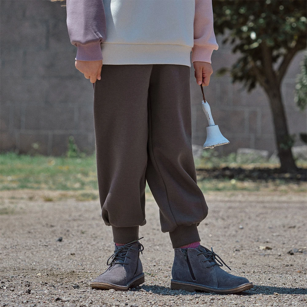 Dave Bella Children Autumn Winter Velvet Pants Girls Thicken Cargo Elastic Waist Casual Sports Jogger Warn Trousers DK4254191