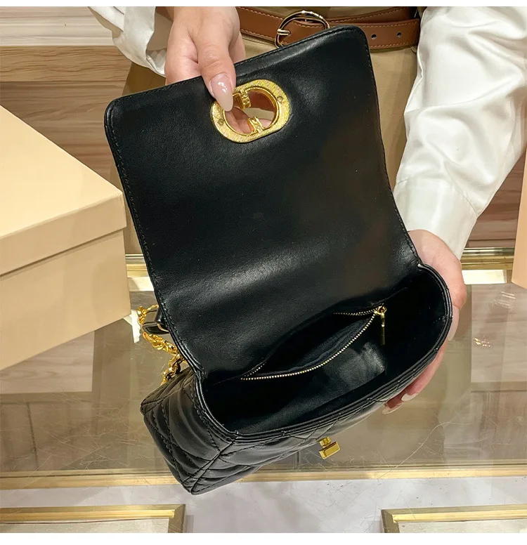 Diaper Bag Stylish Fashionable Trendy Letter Logo Leather Crossbody Handbag Women Solid Color Clutch Purse Mini