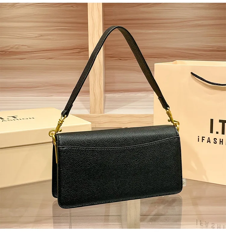 Diaper Bag Stylish Fashionable Trendy Letter Logo Leather Crossbody Handbag Women Solid Color Clutch Purse Mini