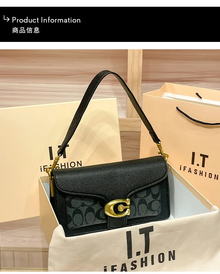 Diaper Bag Stylish Fashionable Trendy Letter Logo Leather Crossbody Handbag Women Solid Color Clutch Purse Mini