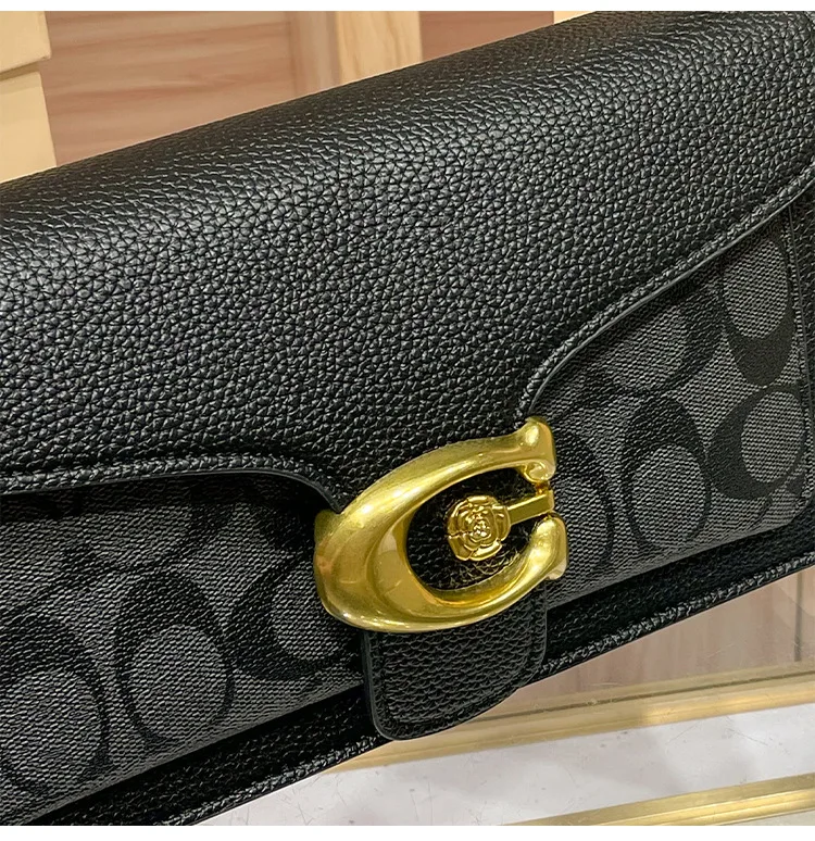 Diaper Bag Stylish Fashionable Trendy Letter Logo Leather Crossbody Handbag Women Solid Color Clutch Purse Mini