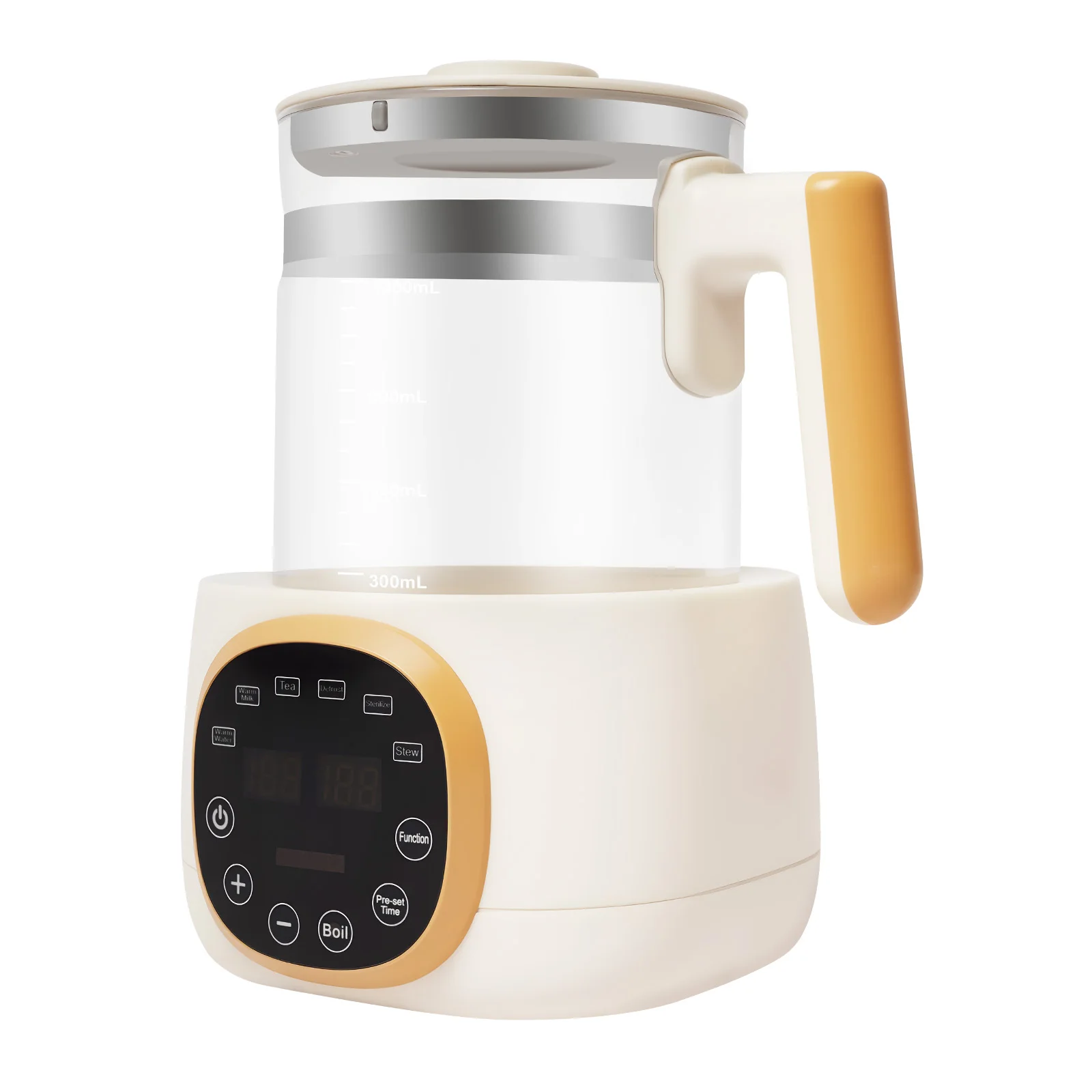 1.3L Baby Bottle Warmer 72H Constant Temperature & 5Min Memory Fast Heating & 45dB Quiet for Milk Formula & Food