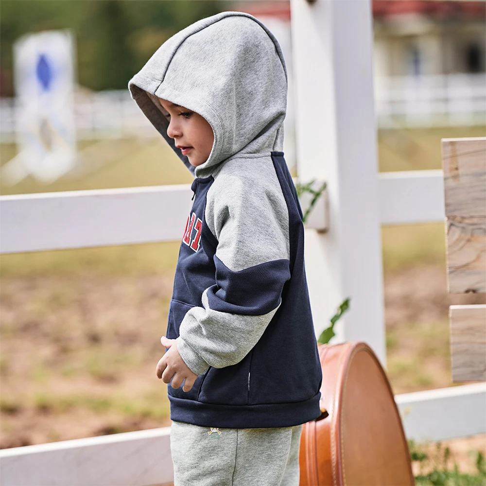 Dave Bella Kid Autumn Spring Knitted Sweatshirt Trousers Suits Boys Zipper Coat +Pant 2Pcs Set Casual Tracksuits Cloth DB3253483