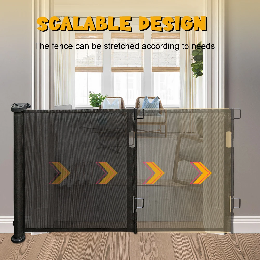 Stair Gate Door Gate Extendable 0-150 Cm, Baby Barrier Gate Safety Gate Stairs For Children, Cats And Dogs, For Indoor Outdoor