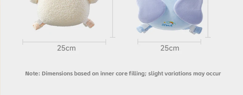 AIBEDILA Baby Head Protector Pillow 3-Sided Anti-Fall Back Safety Pad for Crawling Walking Toddlers Cute Animal Design