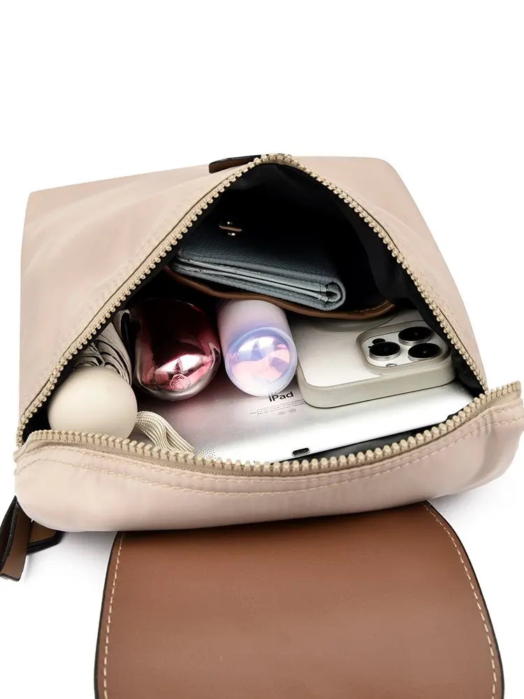 Luxury Leather Diaper Bag For Women Trendy Design Casual Crossbody Handbag Vintage Elegant Commuter Shopper