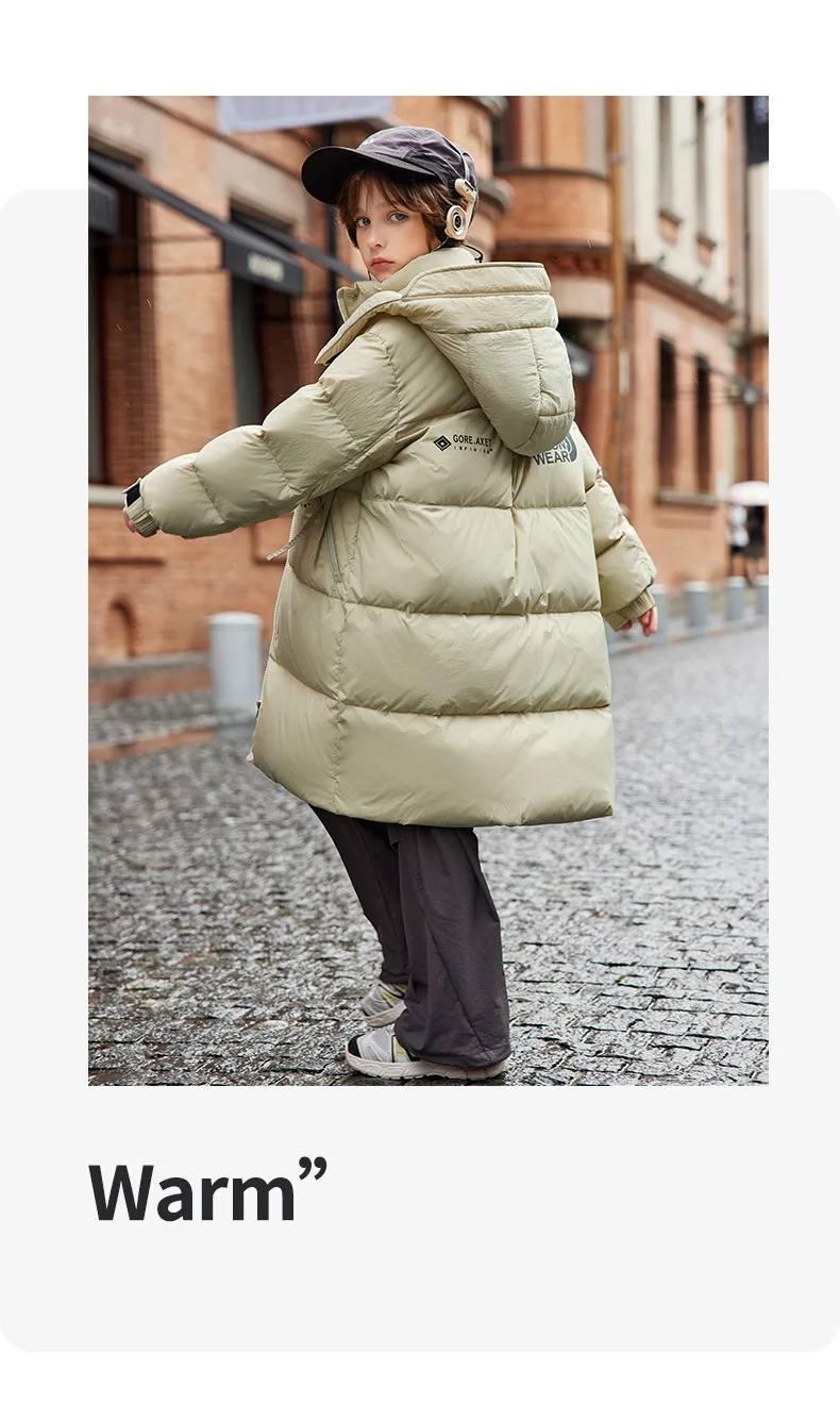 OLEKID 2025 Winter Boy Down Jacket White Duck Down Thick Warm Long Teenage Boys Jacket Coat 6-14 Years Kids Boy Parkas Outerwear