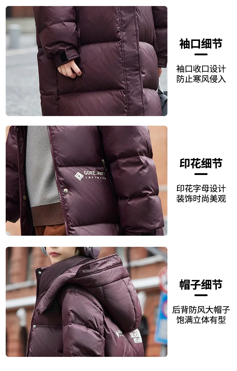 OLEKID 2025 Winter Boy Down Jacket White Duck Down Thick Warm Long Teenage Boys Jacket Coat 6-14 Years Kids Boy Parkas Outerwear