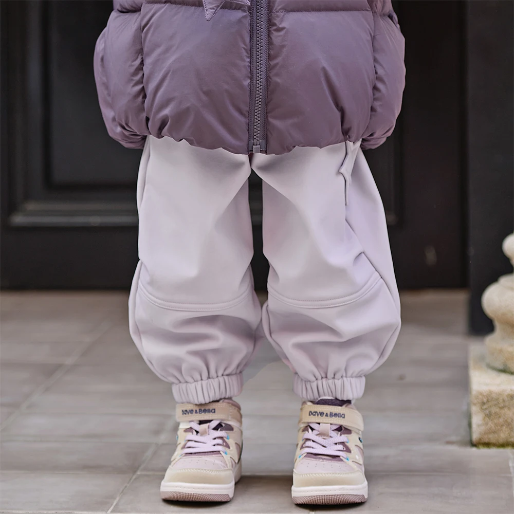 Dave Bella Children Plush Pants Autumn Winter Girls Boys Thick Soft Trousers Elastic Waist Pant Outerwear Kids Clothes DB4254627
