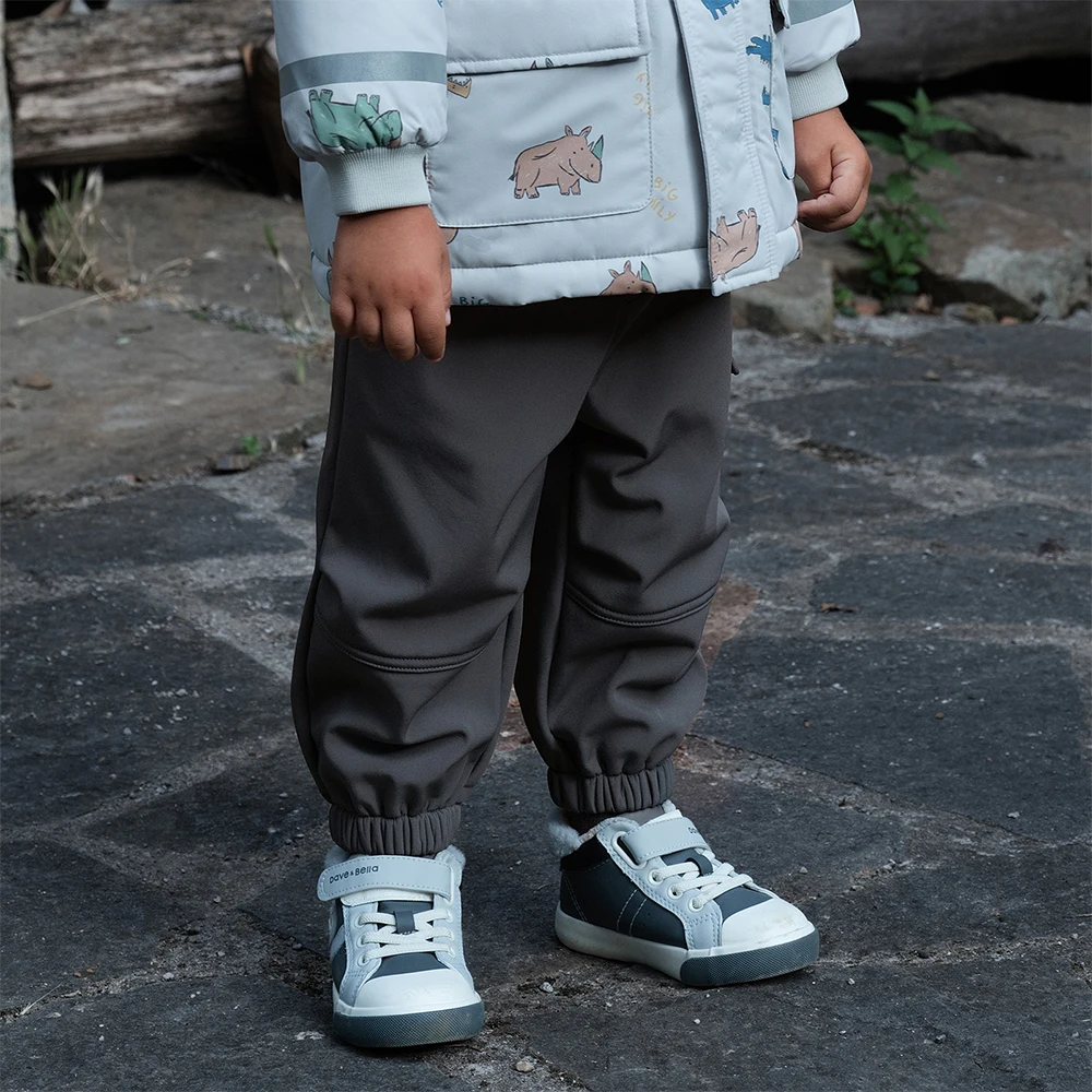 Dave Bella Children Plush Pants Autumn Winter Girls Boys Thick Soft Trousers Elastic Waist Pant Outerwear Kids Clothes DB4254627