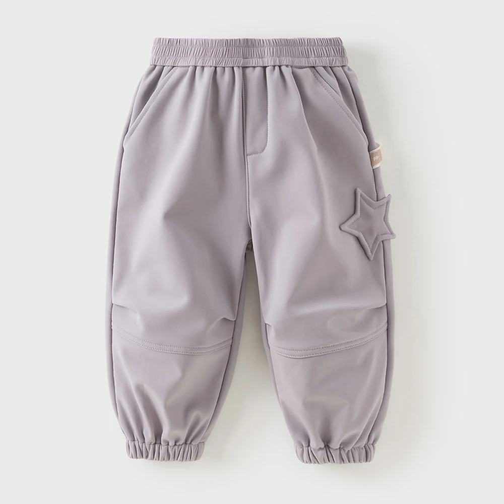 Dave Bella Children Plush Pants Autumn Winter Girls Boys Thick Soft Trousers Elastic Waist Pant Outerwear Kids Clothes DB4254627