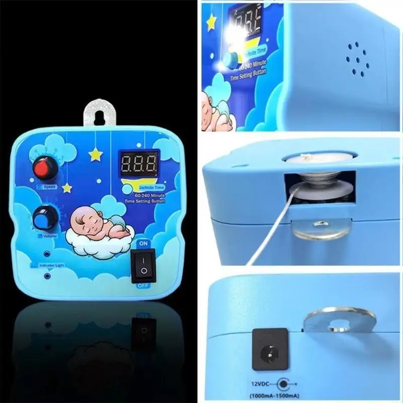 Easy to Use Electric cradles Controller with Long Service Battery & Remote 2 Type