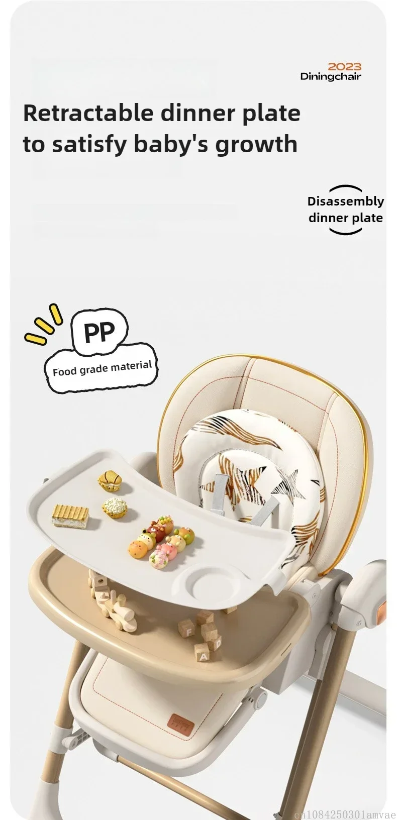 Foldable 2-in-1 Baby Rocker/swing Chair Suitable for Children Aged 0-3 Years; Convertible High Chair; EU Stock Available.