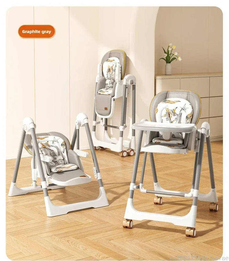 Foldable 2-in-1 Baby Rocker/swing Chair Suitable for Children Aged 0-3 Years; Convertible High Chair; EU Stock Available.