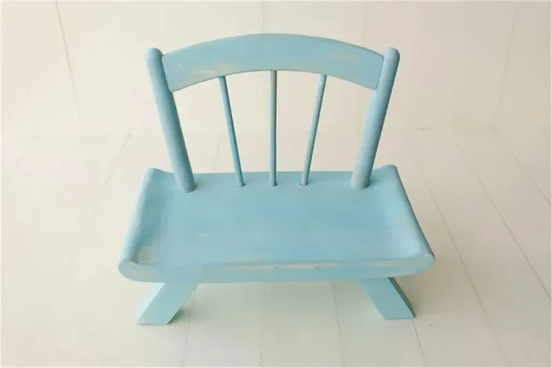 Newborn Photography Props Vintage Wooden Chair Bed Baby Furniture for Infant Photo Shooting Fotografia Posing Babies Accessories