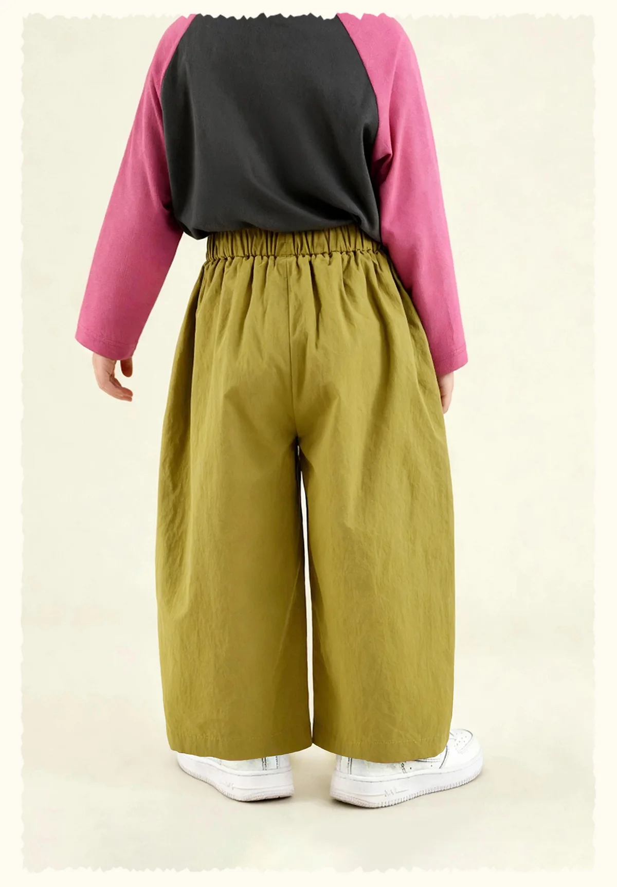 Amila 2026 Spring Children's Casual Pants For Boys And Girls Solid Color Wide Leg Trendy Versatile Daily Straight Pants