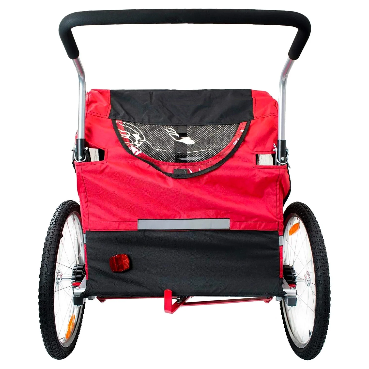 FLUID BT511 Children's Bicycle Trailer Breathable Safe Foldable Suitable for All Bicycles Convenient Storage Suitable for Children Aged 1-2 Children's Bicycle Trailer Shock Absorbing Tires