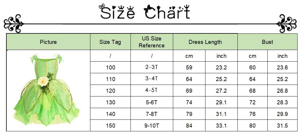 Muababy Tinker Bell Style Fairy Gown for Girls with Glitter Wings Flower Elf Costume Carnival Party Outfit Kids Toddler 2-8Y