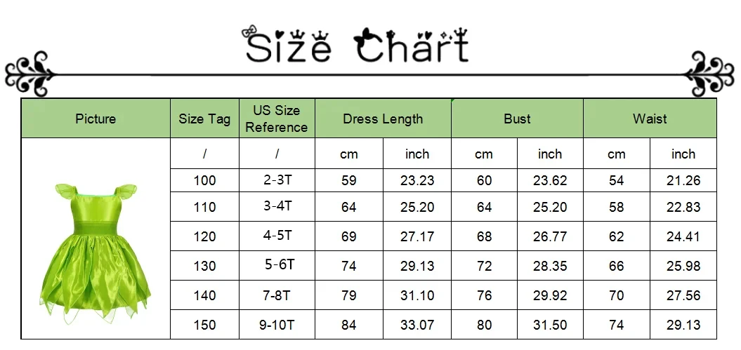 Muababy Tinker Bell Style Fairy Gown for Girls with Glitter Wings Flower Elf Costume Carnival Party Outfit Kids Toddler 2-8Y