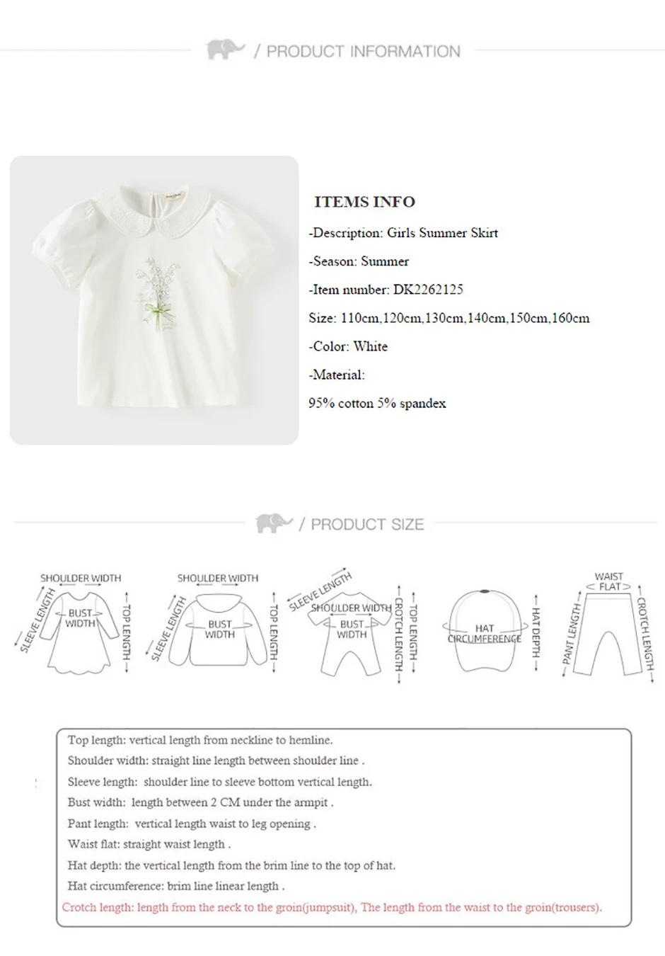 Dave Bella Girl Summer Printed T-shirts Kids 7-13 Years Tees Children Short Sleeve Cotton Tops Casual Outdoor Clothes DK2262125